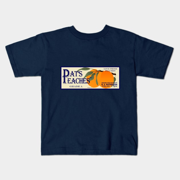 Pat's Peaches Kids T-Shirt by FunkilyMade